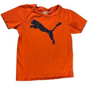 Orange/Navy T-Shirt w/ Brand Logo